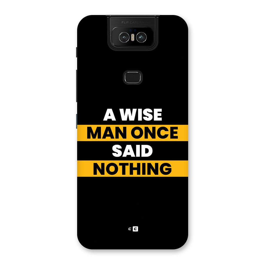 Wise Man Back Case for Zenfone 6z