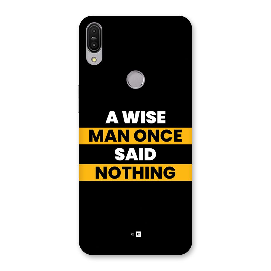 Wise Man Back Case for Zenfone Max Pro M1