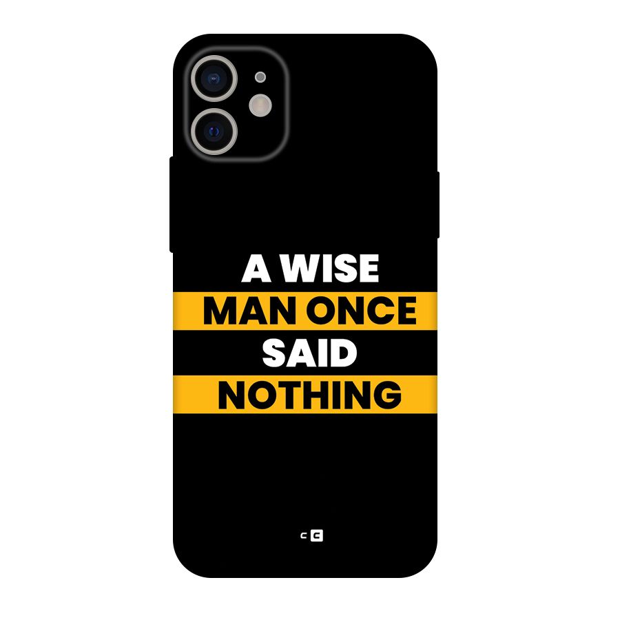 Wise Man Back Case for iPhone 11