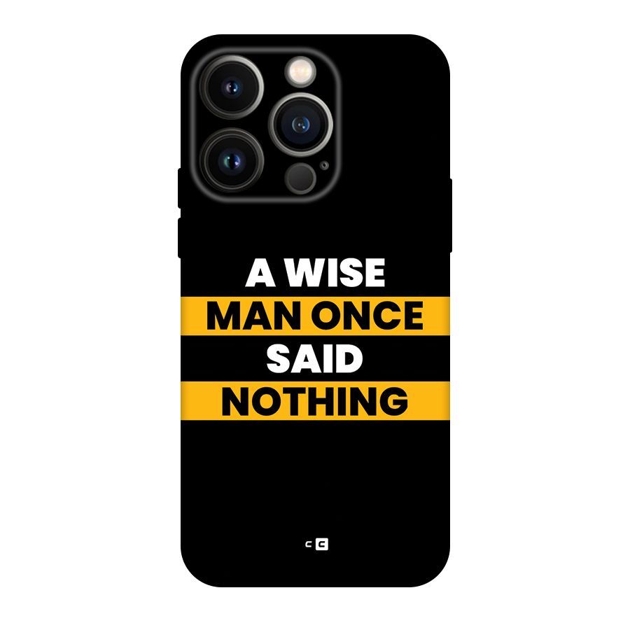 Wise Man Back Case for iPhone 14 Pro