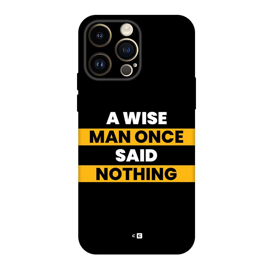 Wise Man Back Case for iPhone 14 Pro Max