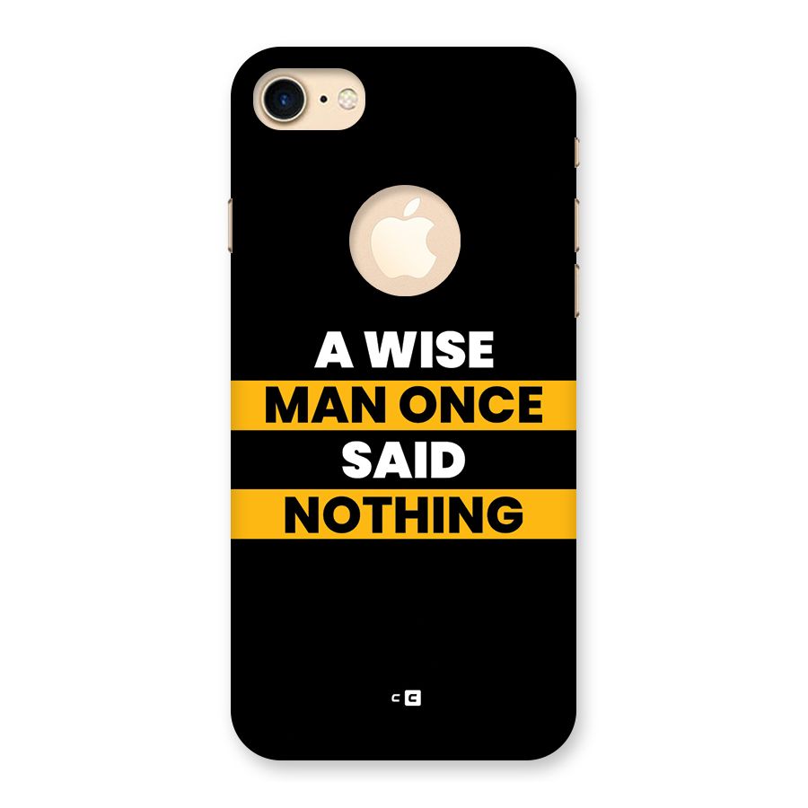 Wise Man Back Case for iPhone 7 Logo Cut
