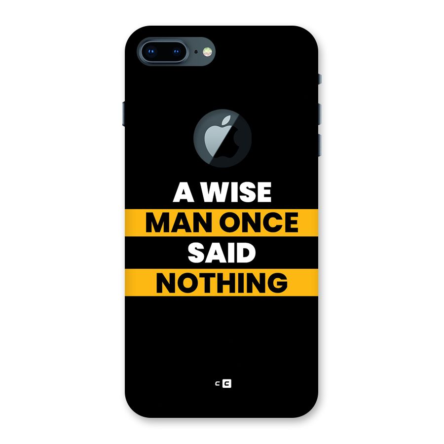 Wise Man Back Case for iPhone 7 Plus Logo Cut