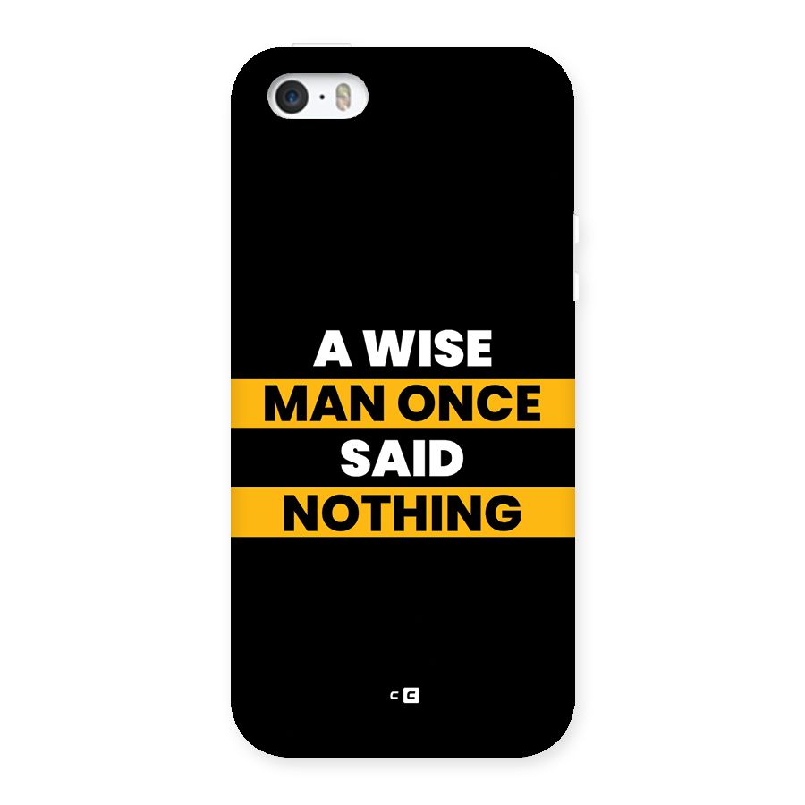 Wise Man Back Case for iPhone SE 2016