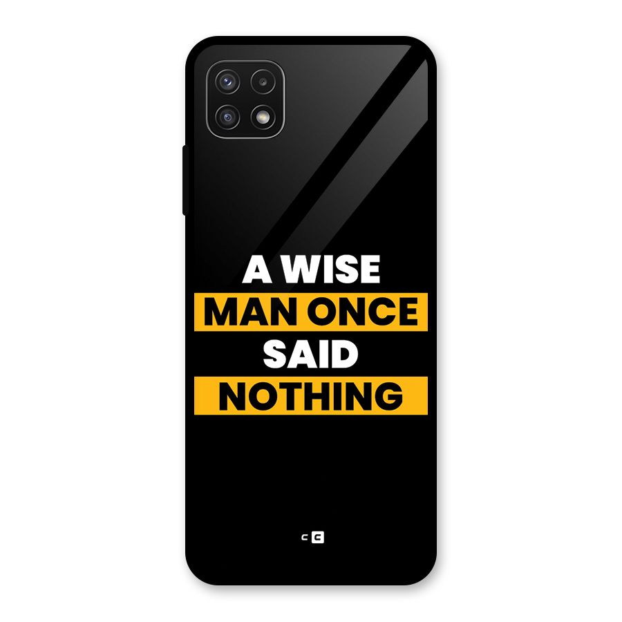 Wise Man Glass Back Case for Galaxy A22 5G
