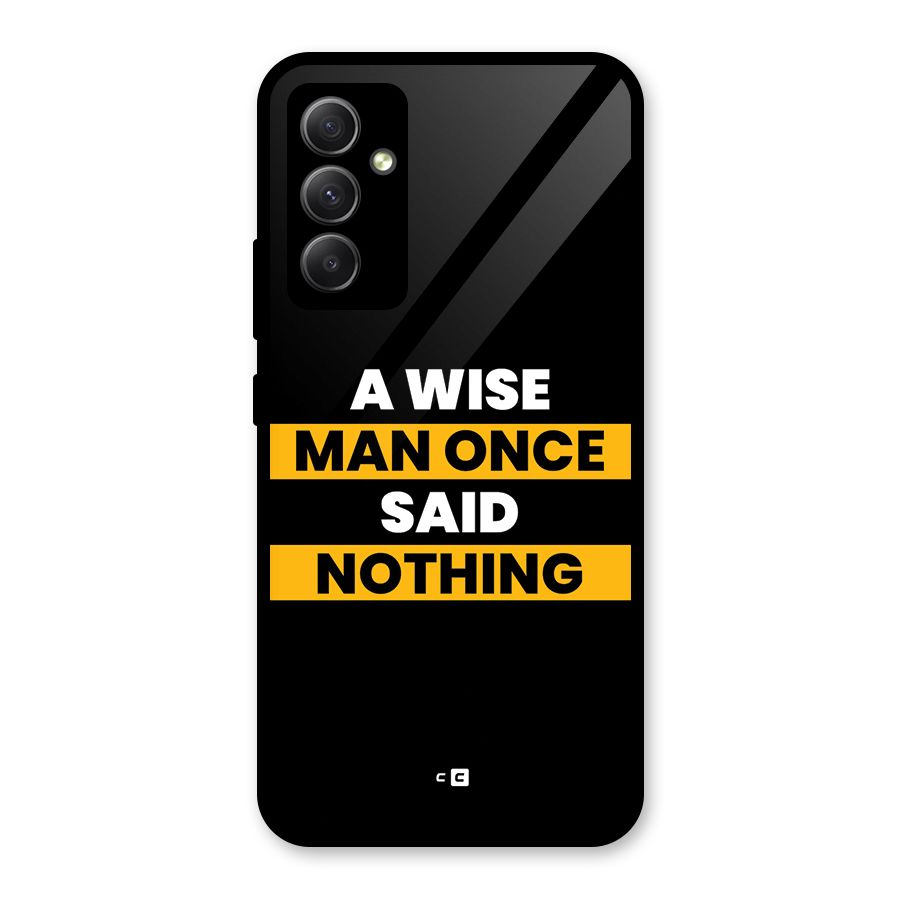 Wise Man Glass Back Case for Galaxy A34
