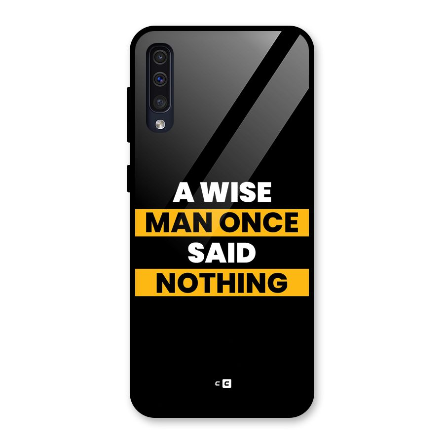 Wise Man Glass Back Case for Galaxy A50s