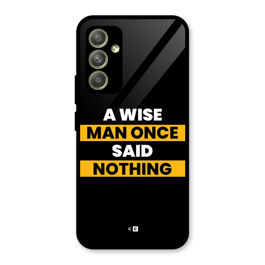 Wise Man Glass Back Case for Galaxy A54