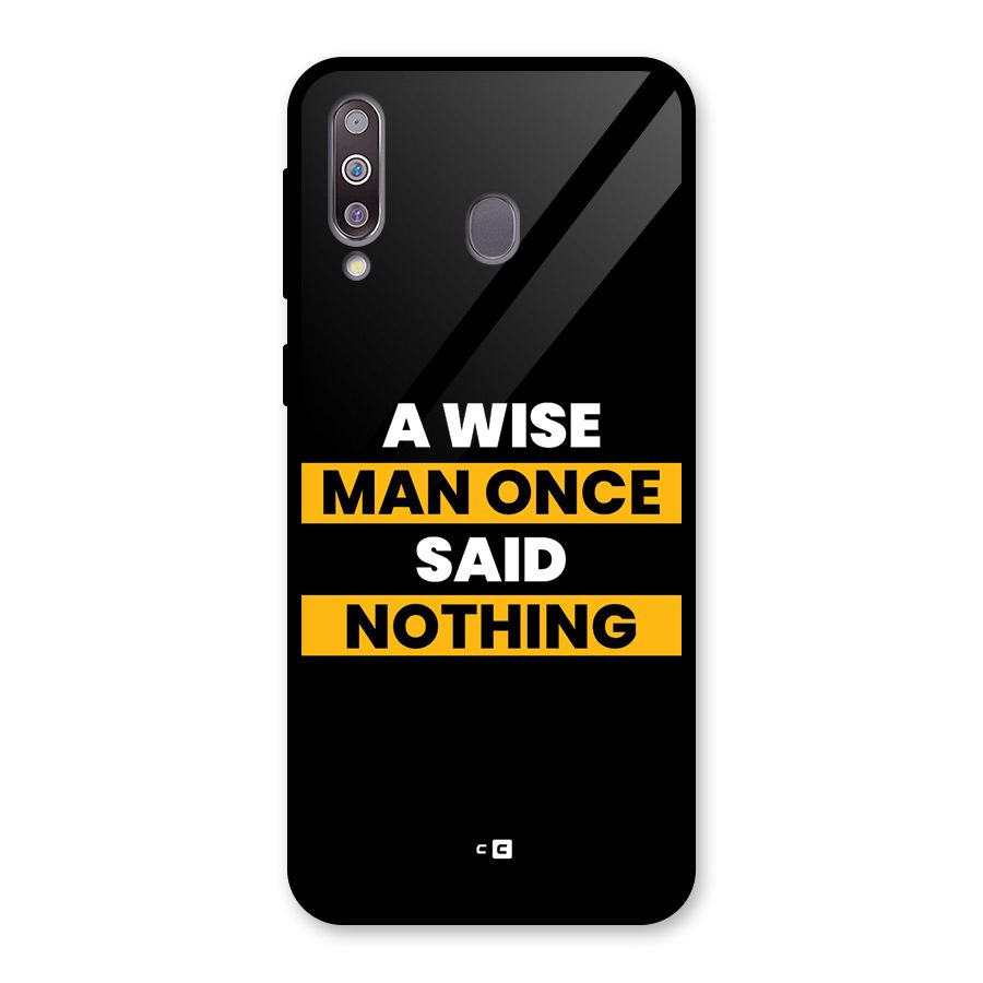 Wise Man Glass Back Case for Galaxy M30
