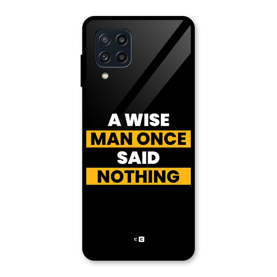 Wise Man Glass Back Case for Galaxy M32
