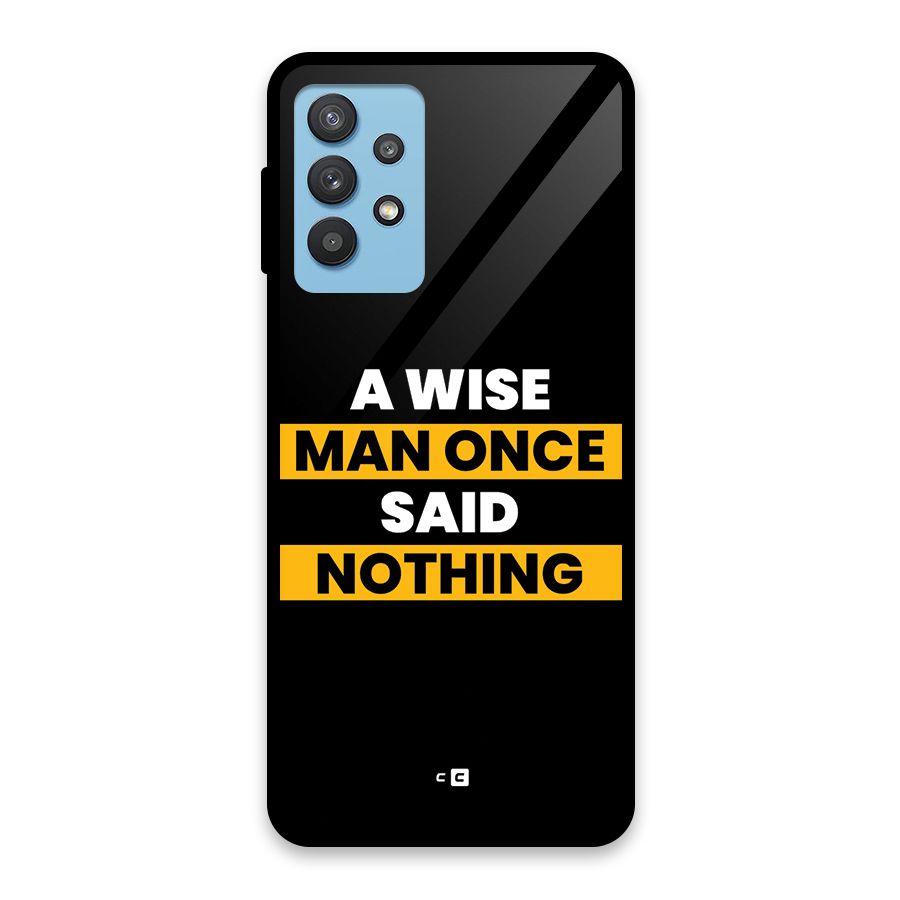 Wise Man Glass Back Case for Galaxy M32 5G