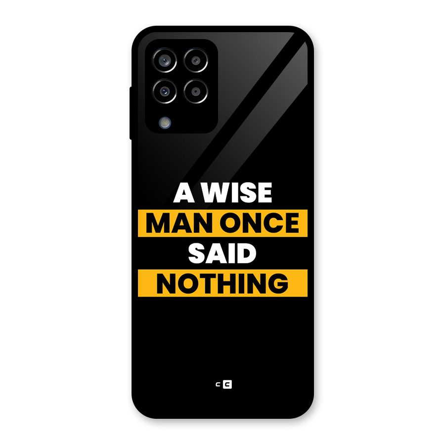 Wise Man Glass Back Case for Galaxy M33