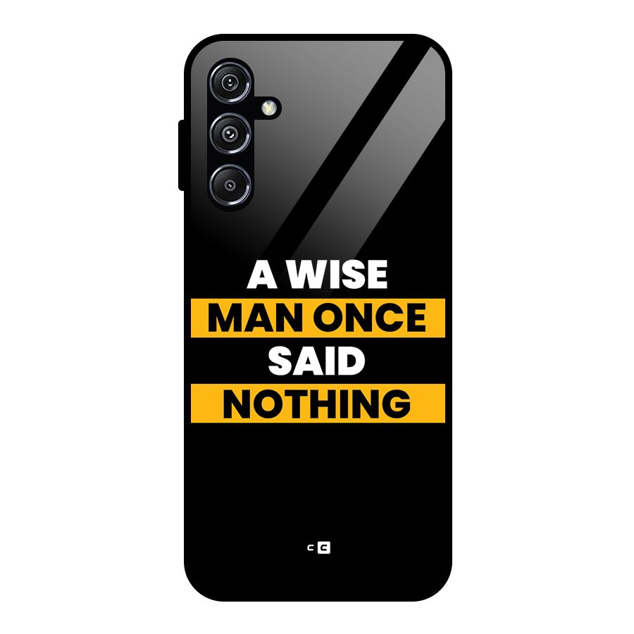 Wise Man Glass Back Case for Galaxy M34 5G