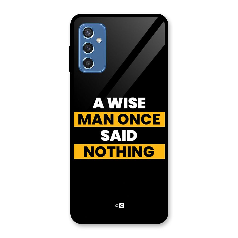 Wise Man Glass Back Case for Galaxy M52 5G
