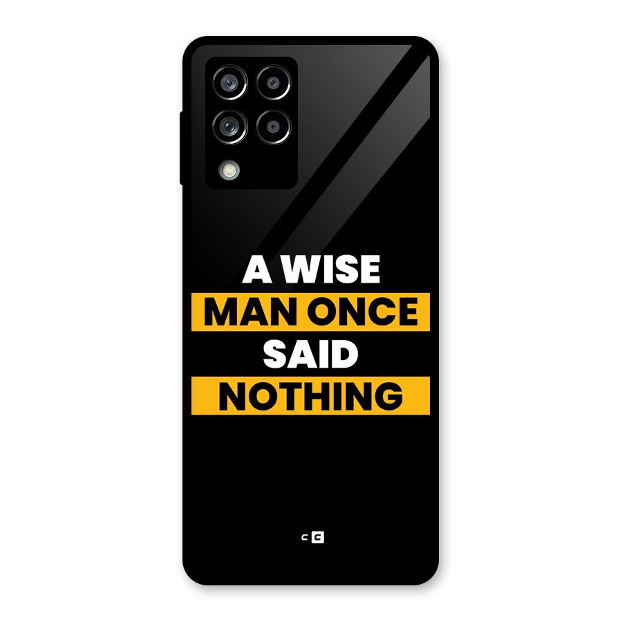 Wise Man Glass Back Case for Galaxy M53 5G