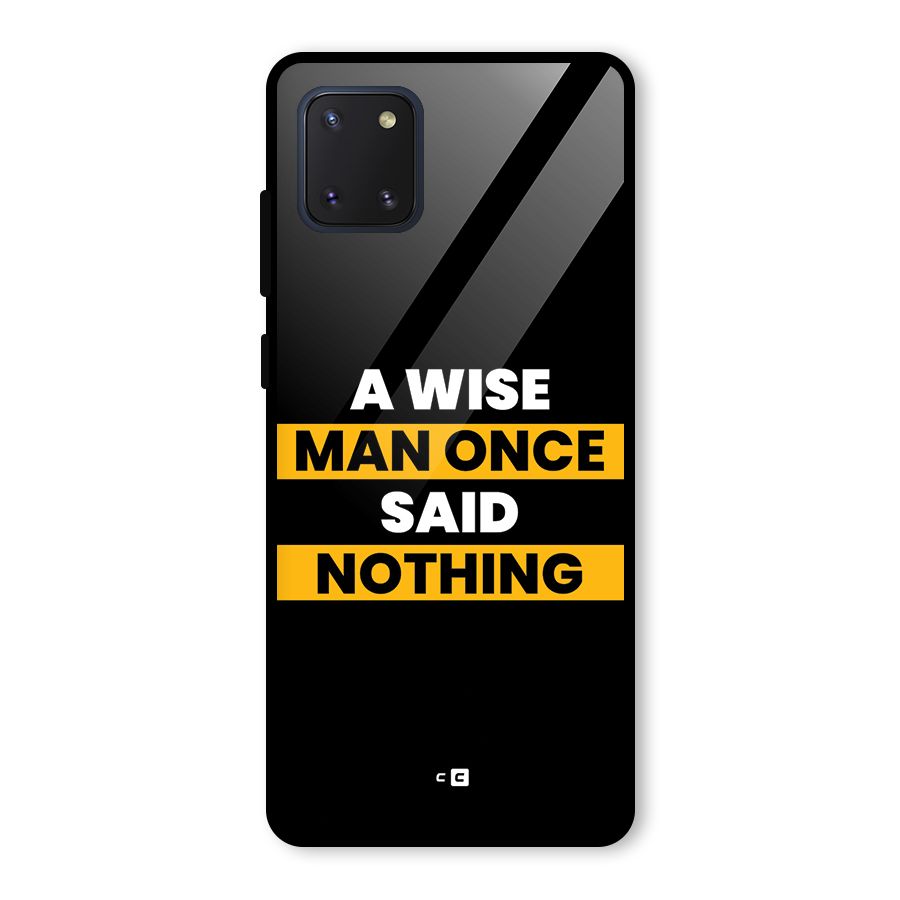 Wise Man Glass Back Case for Galaxy Note 10 Lite
