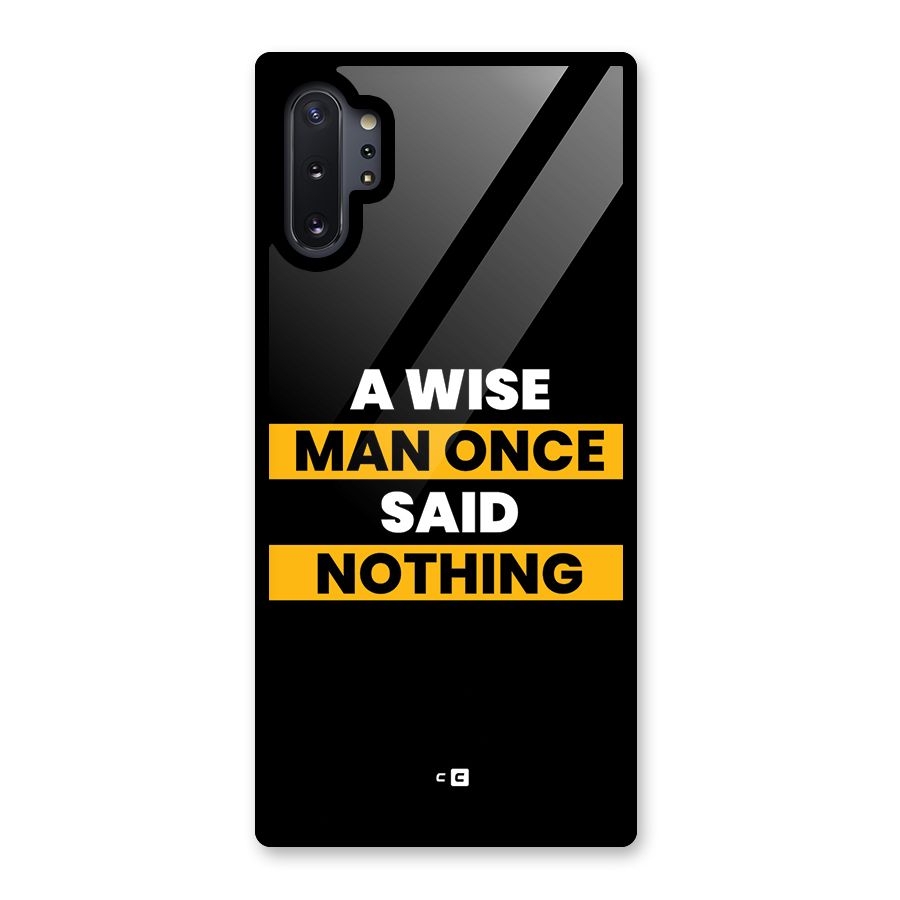 Wise Man Glass Back Case for Galaxy Note 10 Plus