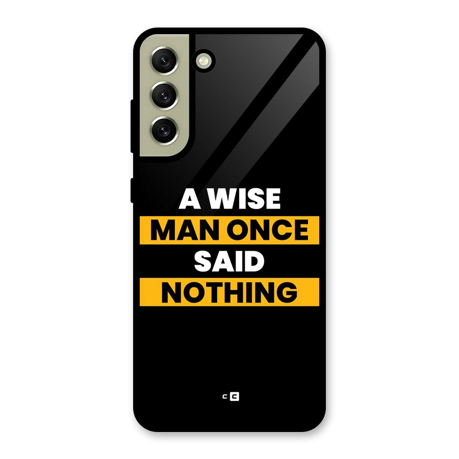 Wise Man Glass Back Case for Galaxy S21 FE 5G