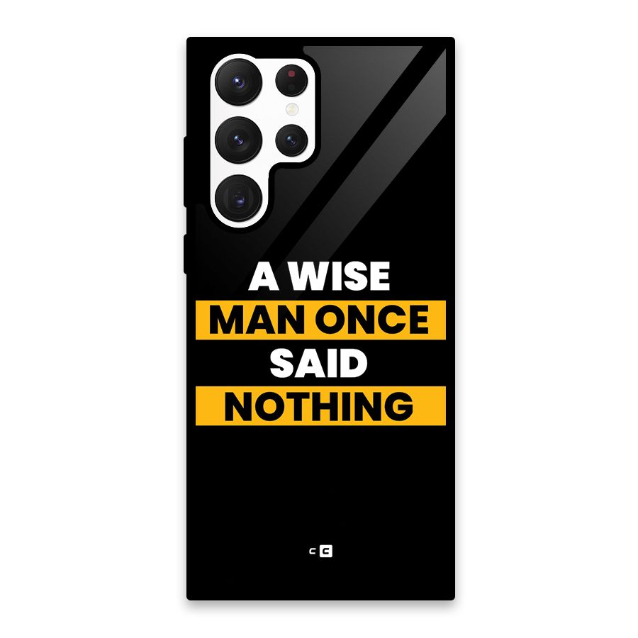 Wise Man Glass Back Case for Galaxy S22 Ultra 5G