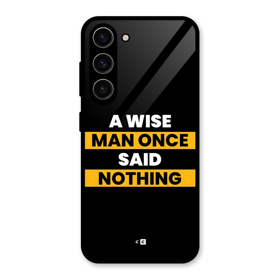 Wise Man Glass Back Case for Galaxy S23