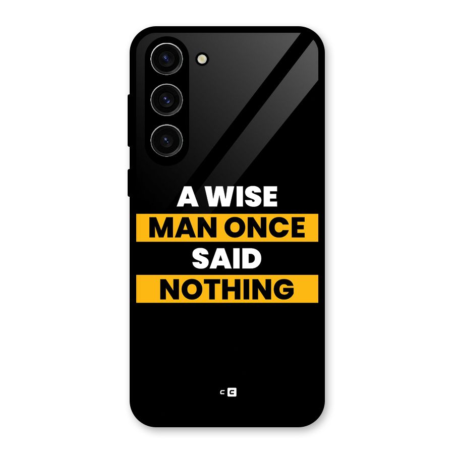 Wise Man Glass Back Case for Galaxy S23 Plus