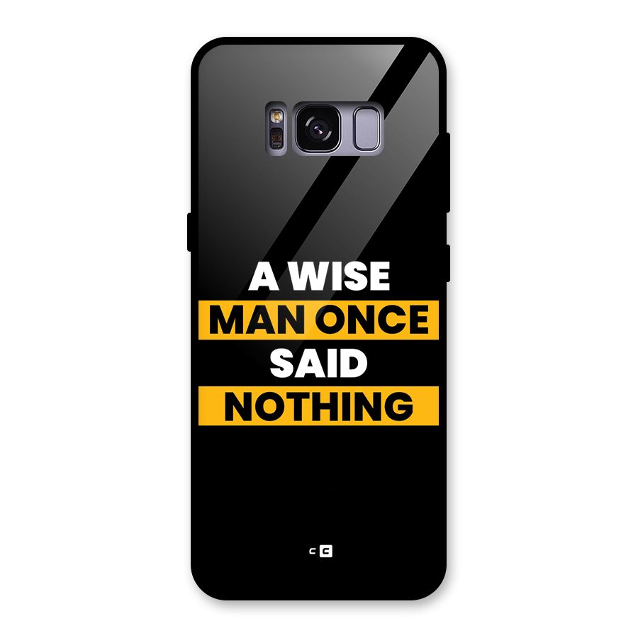 Wise Man Glass Back Case for Galaxy S8