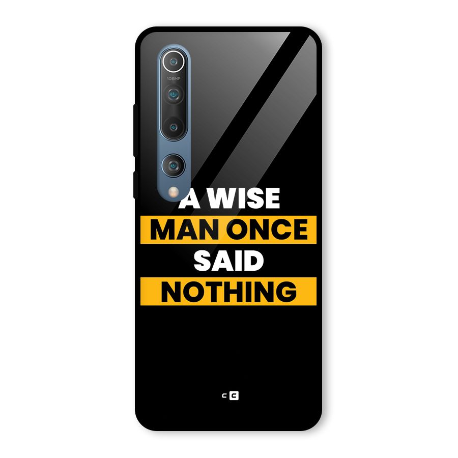 Wise Man Glass Back Case for Mi 10