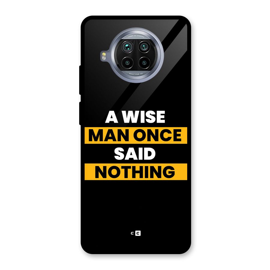 Wise Man Glass Back Case for Mi 10i