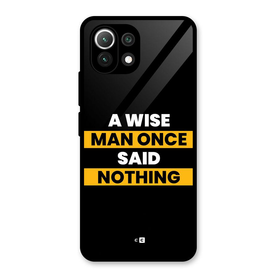 Wise Man Glass Back Case for Mi 11 Lite NE 5G