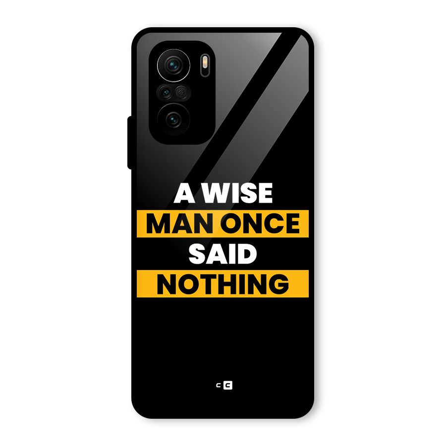 Wise Man Glass Back Case for Mi 11x