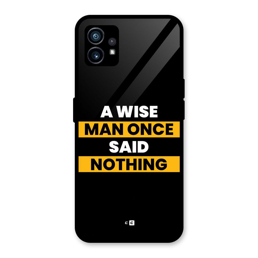 Wise Man Glass Back Case for Nothing Phone 1
