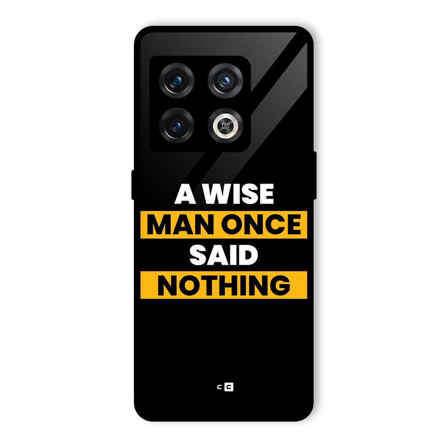 Wise Man Glass Back Case for OnePlus 10 Pro 5G