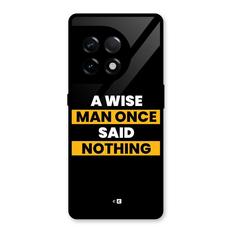 Wise Man Glass Back Case for OnePlus 11R