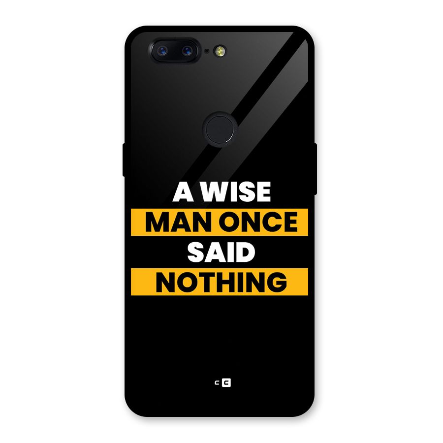 Wise Man Glass Back Case for OnePlus 5T