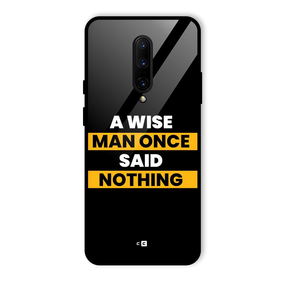 Wise Man Glass Back Case for OnePlus 7 Pro