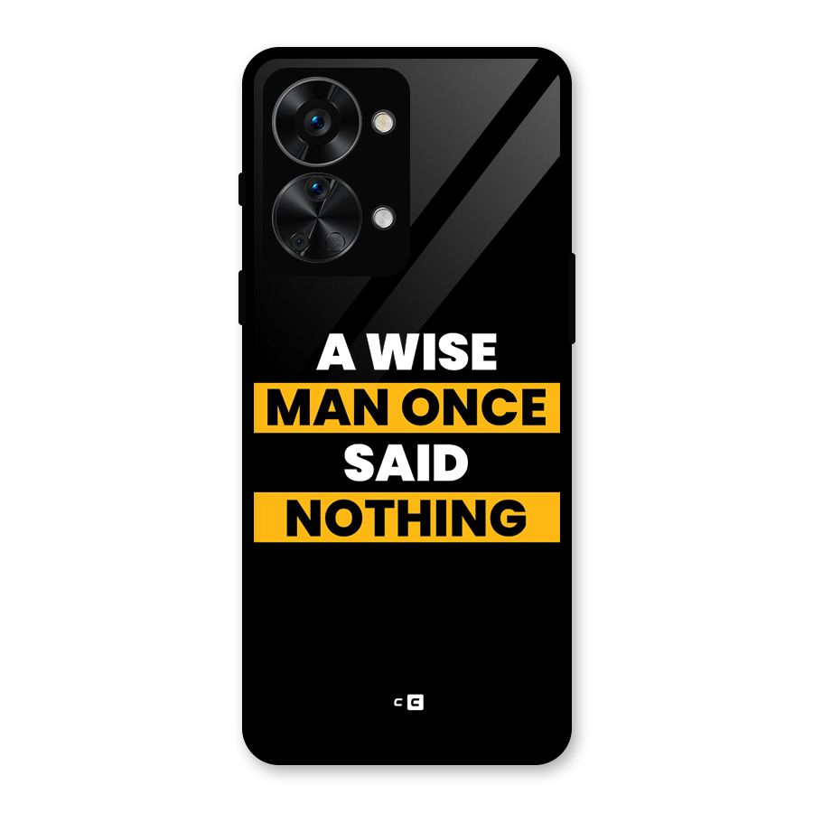 Wise Man Glass Back Case for OnePlus Nord 2T