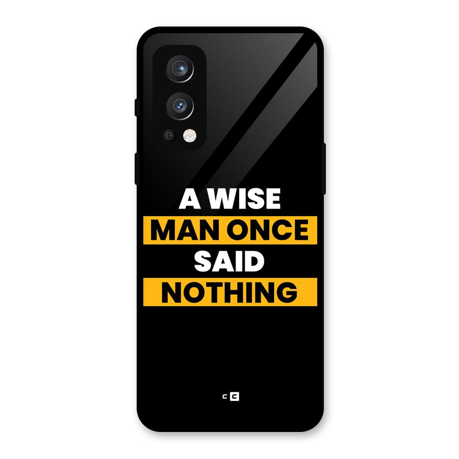 Wise Man Glass Back Case for OnePlus Nord 2 5G