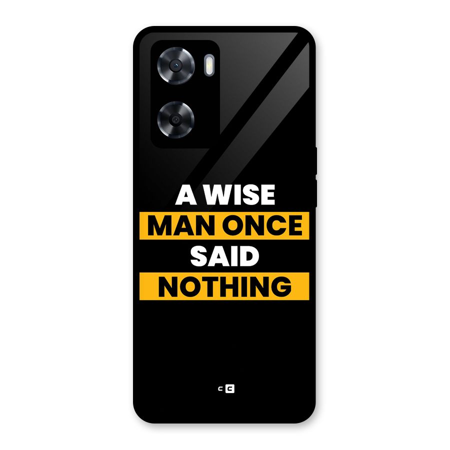 Wise Man Glass Back Case for OnePlus Nord N20 SE