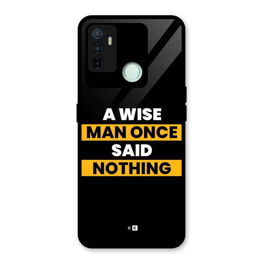 Wise Man Glass Back Case for Oppo A53