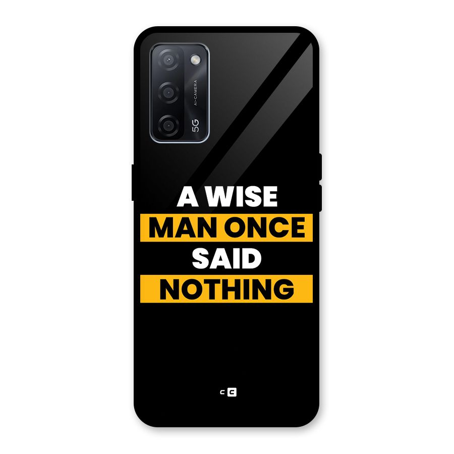 Wise Man Glass Back Case for Oppo A53s 5G