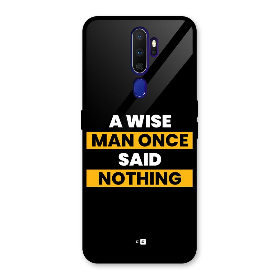 Wise Man Glass Back Case for Oppo A9 (2020)
