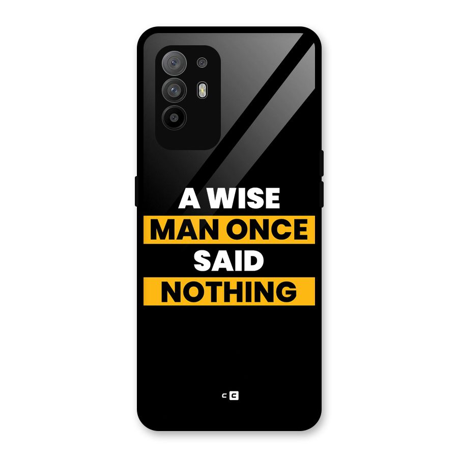 Wise Man Glass Back Case for Oppo F19 Pro Plus 5G