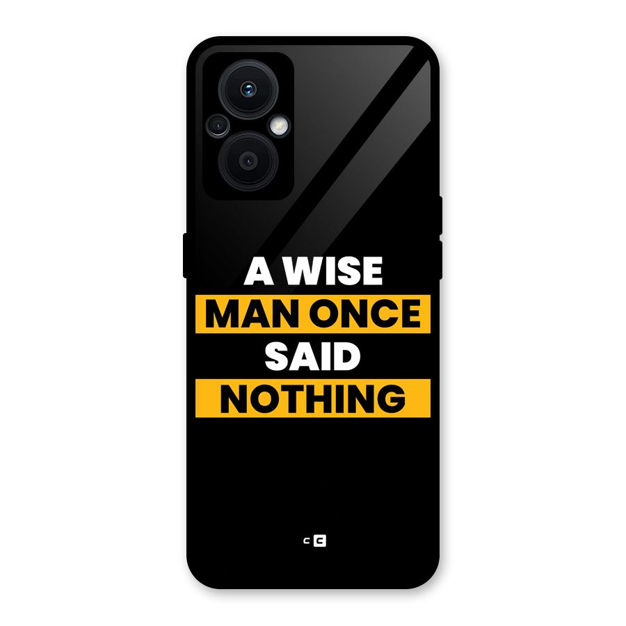 Wise Man Glass Back Case for Oppo F21s Pro 5G