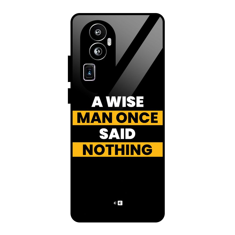 Wise Man Glass Back Case for Oppo Reno10 Pro Plus