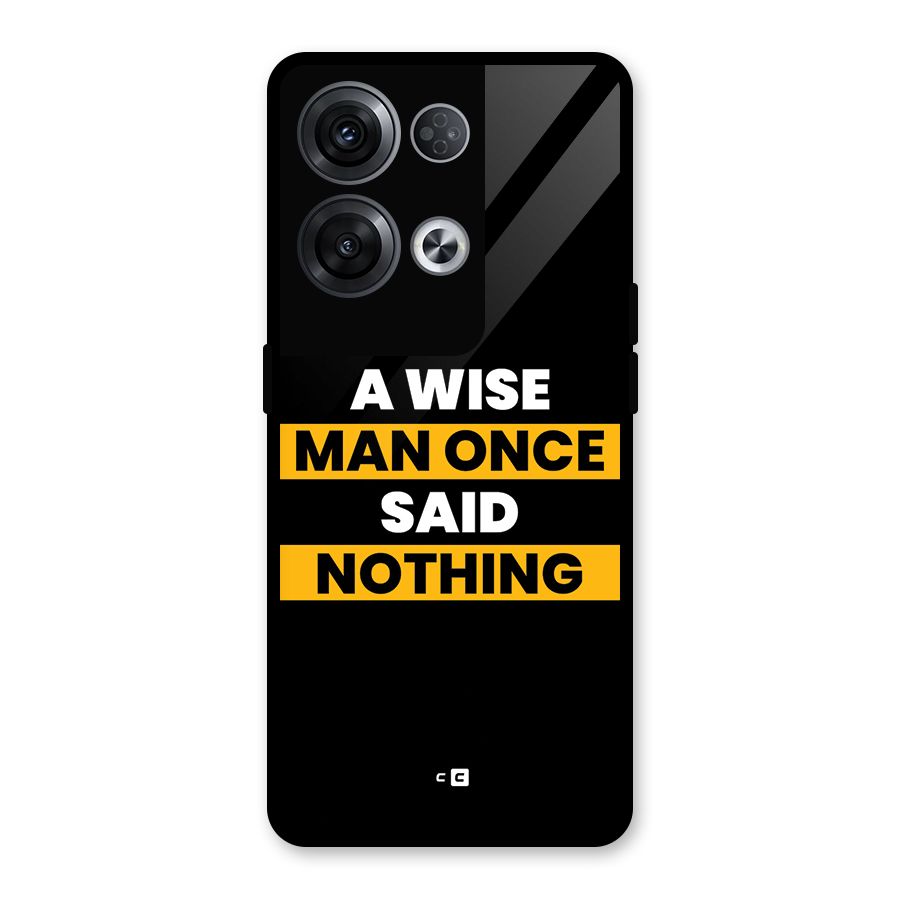 Wise Man Glass Back Case for Oppo Reno8 Pro 5G