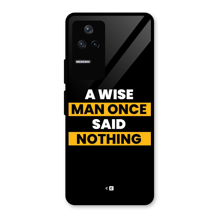 Wise Man Glass Back Case for Poco F4 5G