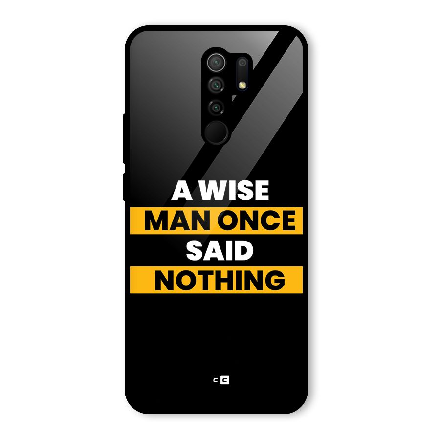 Wise Man Glass Back Case for Poco M2