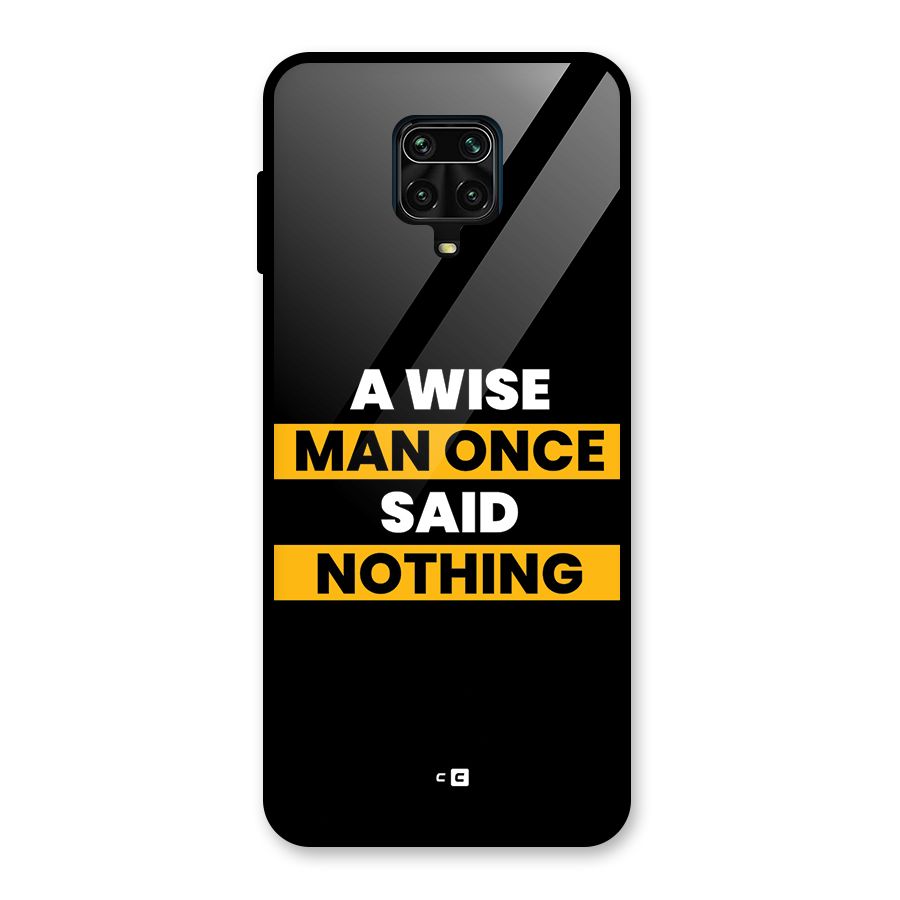 Wise Man Glass Back Case for Poco M2 Pro