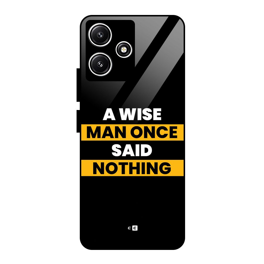 Wise Man Glass Back Case for Poco M6 Pro