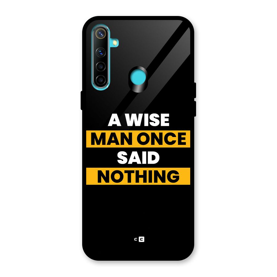 Wise Man Glass Back Case for Realme 5i